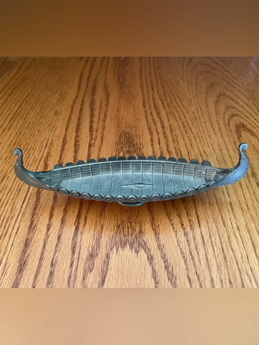 Bronze-Tone Viking Longship Decorative Accent - Unbranded